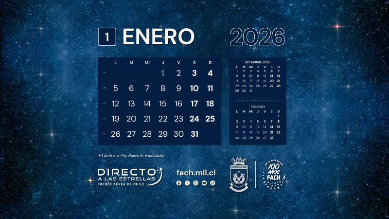 CALENDARIO ENERO