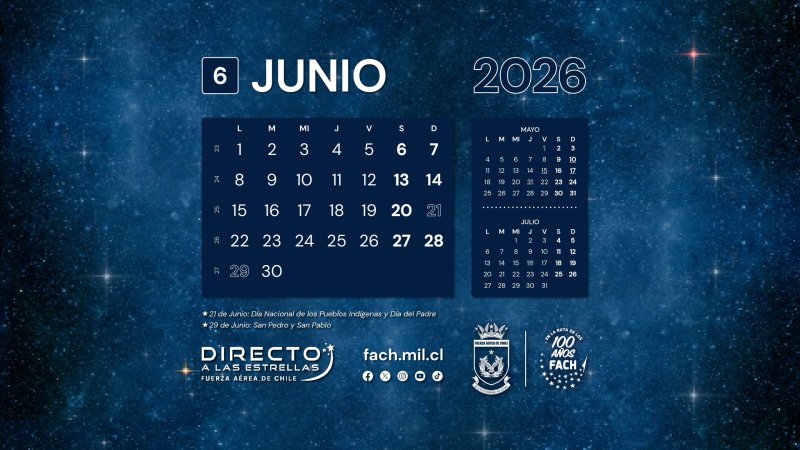 CALENDARIO JUNIO