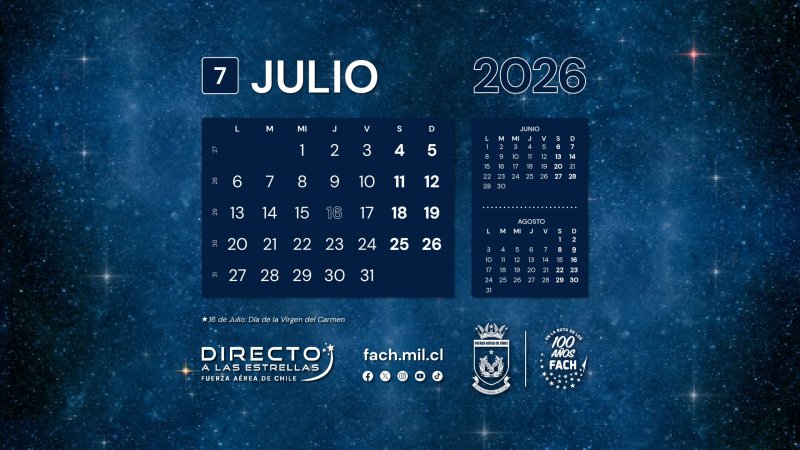 CALENDARIO JULIO