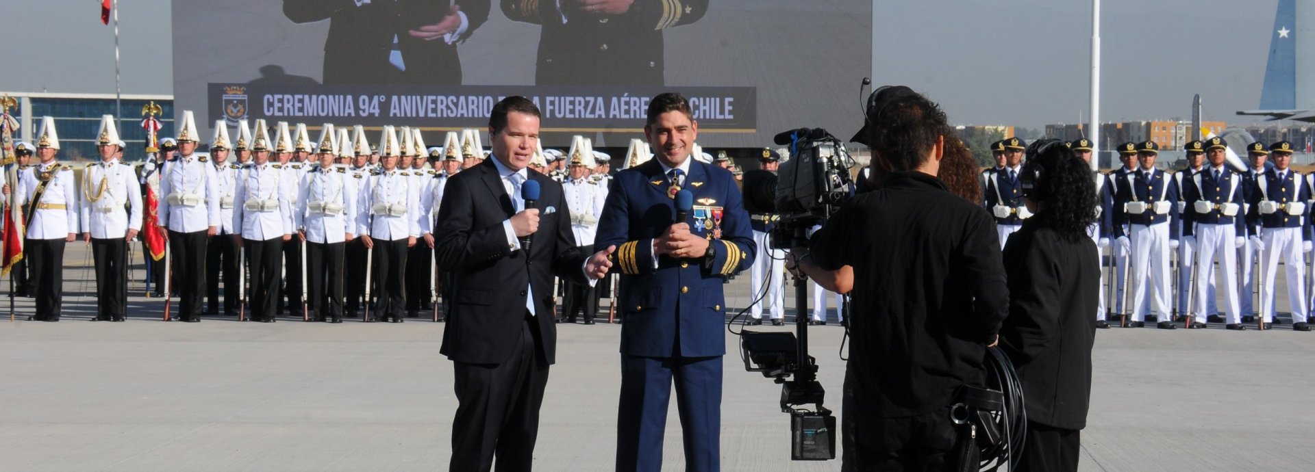 Se transmitió por primera vez el aniversario institucional por pantallas de TVN