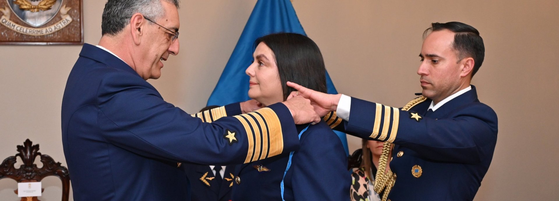Primera Oficial General de las FF.AA., General de Brigada Aérea (J) Paula Carrasco Bórquez