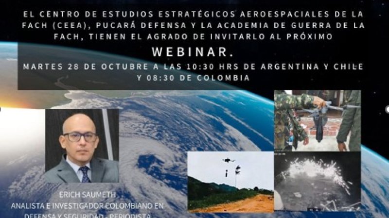 CEEA DICTÓ WEBINAR INTERNACIONAL 2025, “LA NUEVA TRINCHERA AÉREA: DRONES GUERRILLEROS CONTRA LAS FUERZAS ARMADAS COLOMBIANAS”